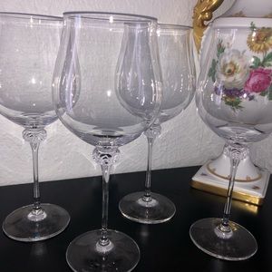 Nachtmann wine clear glasses
